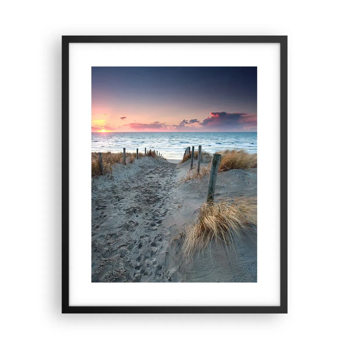 Plakat i sort ramme - Du har udgydt en regnbue af strålende pragt.... - 40x50 cm