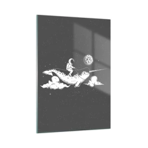 Billede på glas - Rumrytter - 50x70 cm