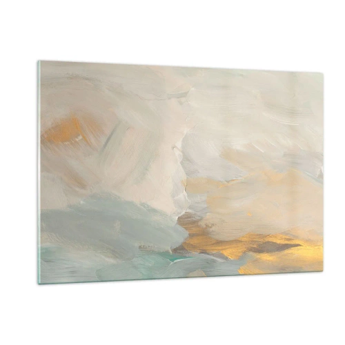 Billede på glas - Abstraktion - blidhedens land - 120x80 cm
