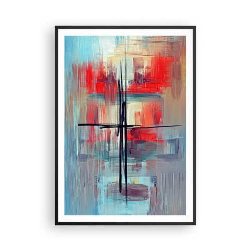 Plakat i sort ramme - Landskab i en ukendt dimension - 70x100 cm