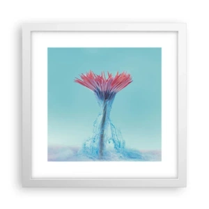 Plakat i hvid ramme - I en nærende omfavnelse - 30x30 cm