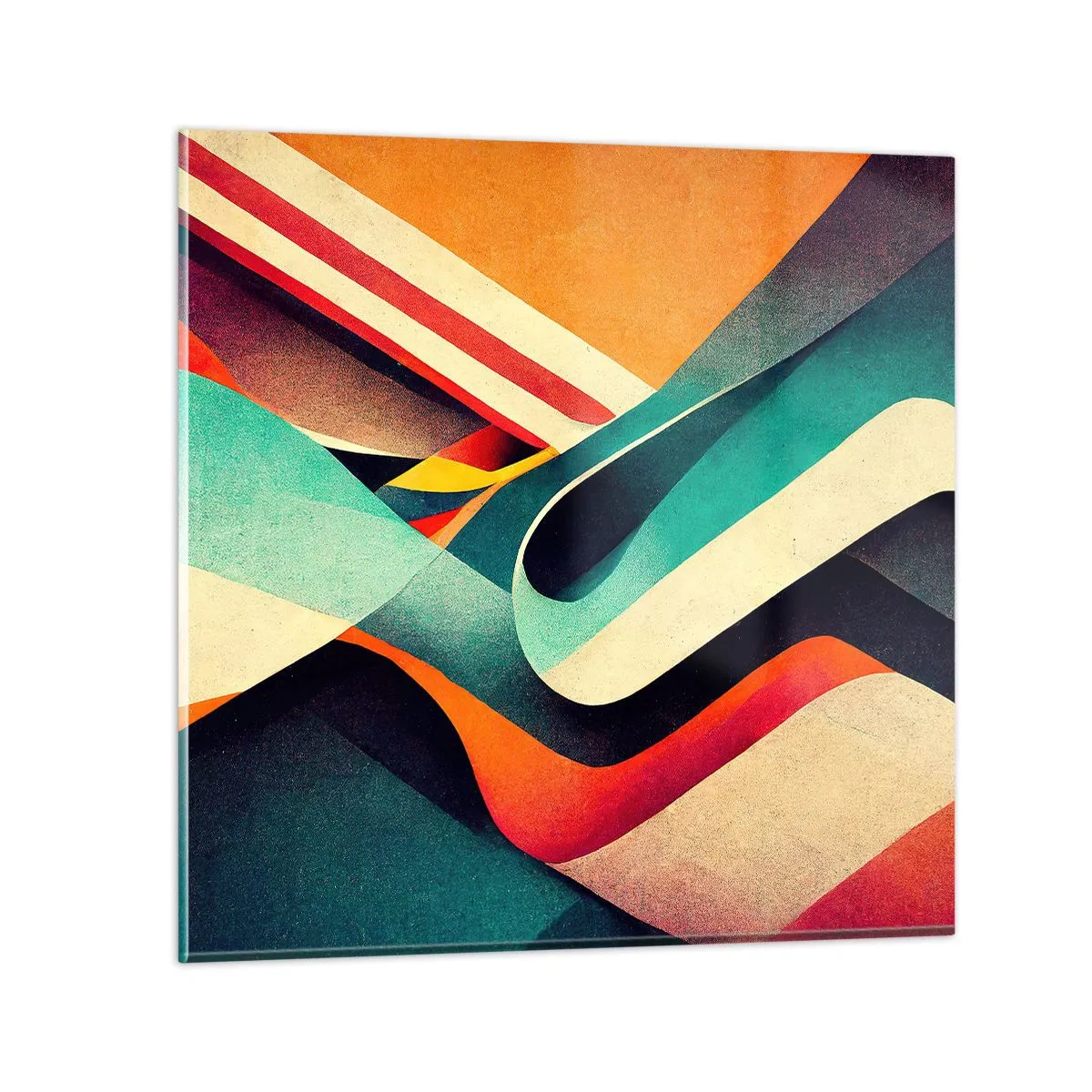 Billede på glas - Intens komposition - 40x40 cm