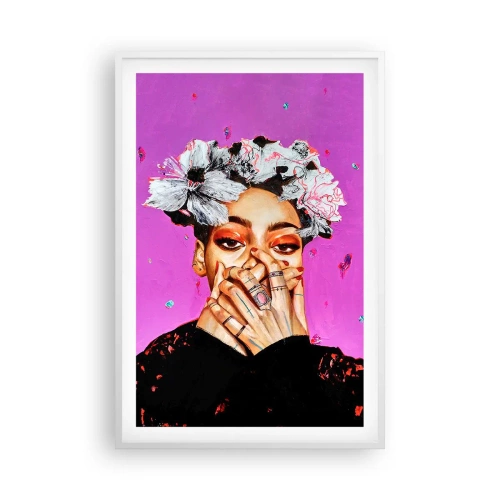 Plakat i hvid ramme - En smule skør - 61x91 cm