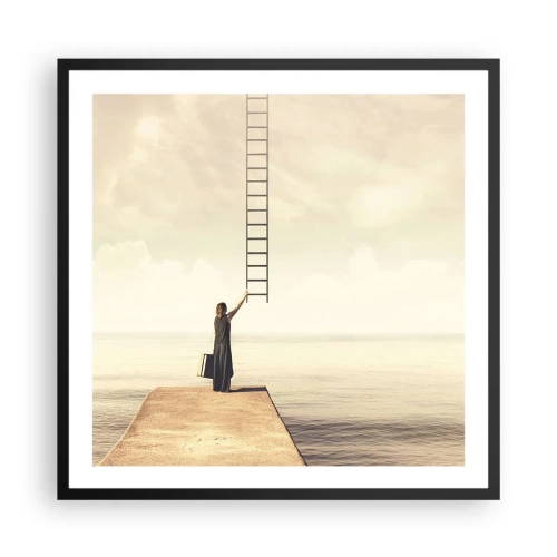 Plakat i sort ramme - En magisk rejse - 60x60 cm