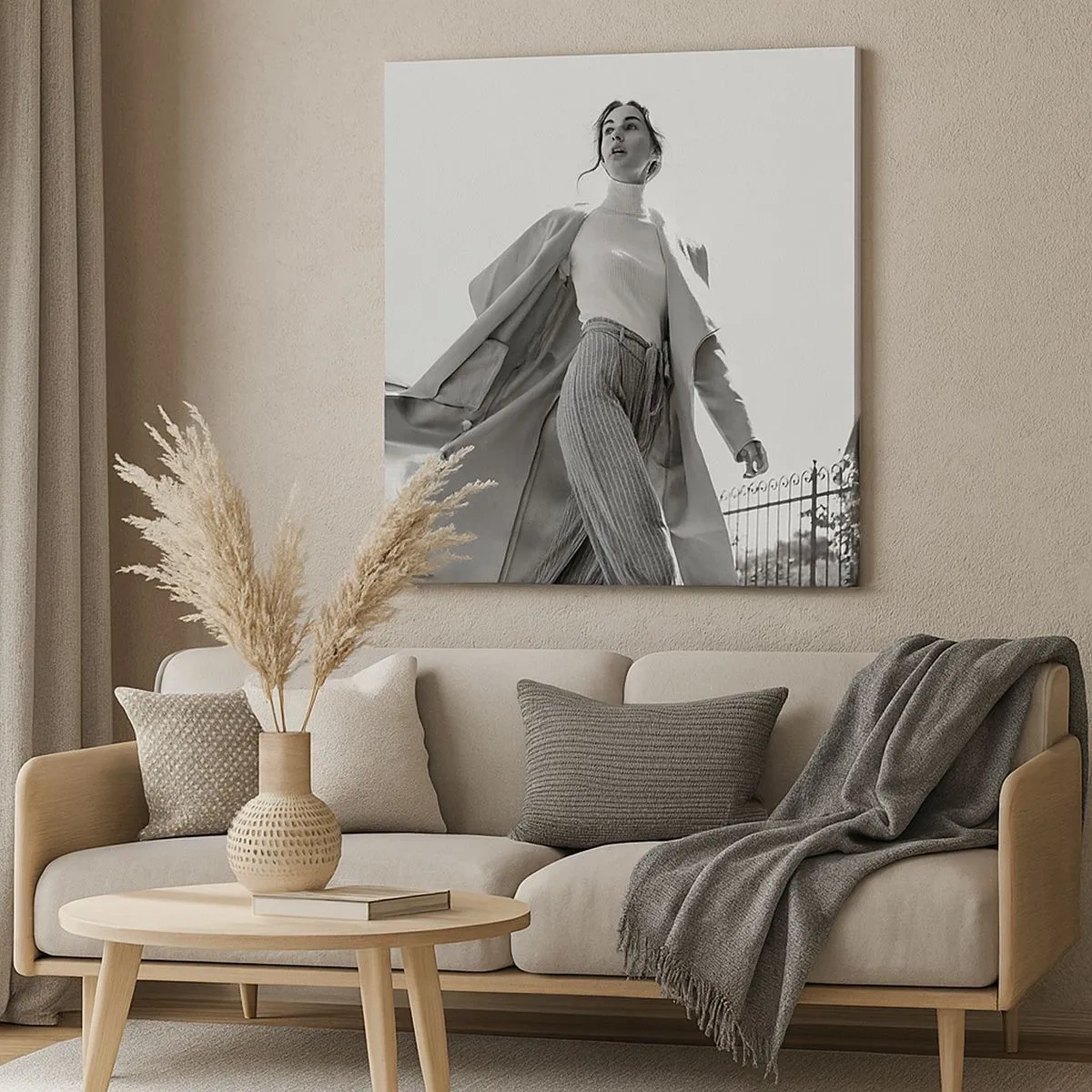 Lærredstryk - Billede på lærred - Kommer du med mig? - 30x30 cm