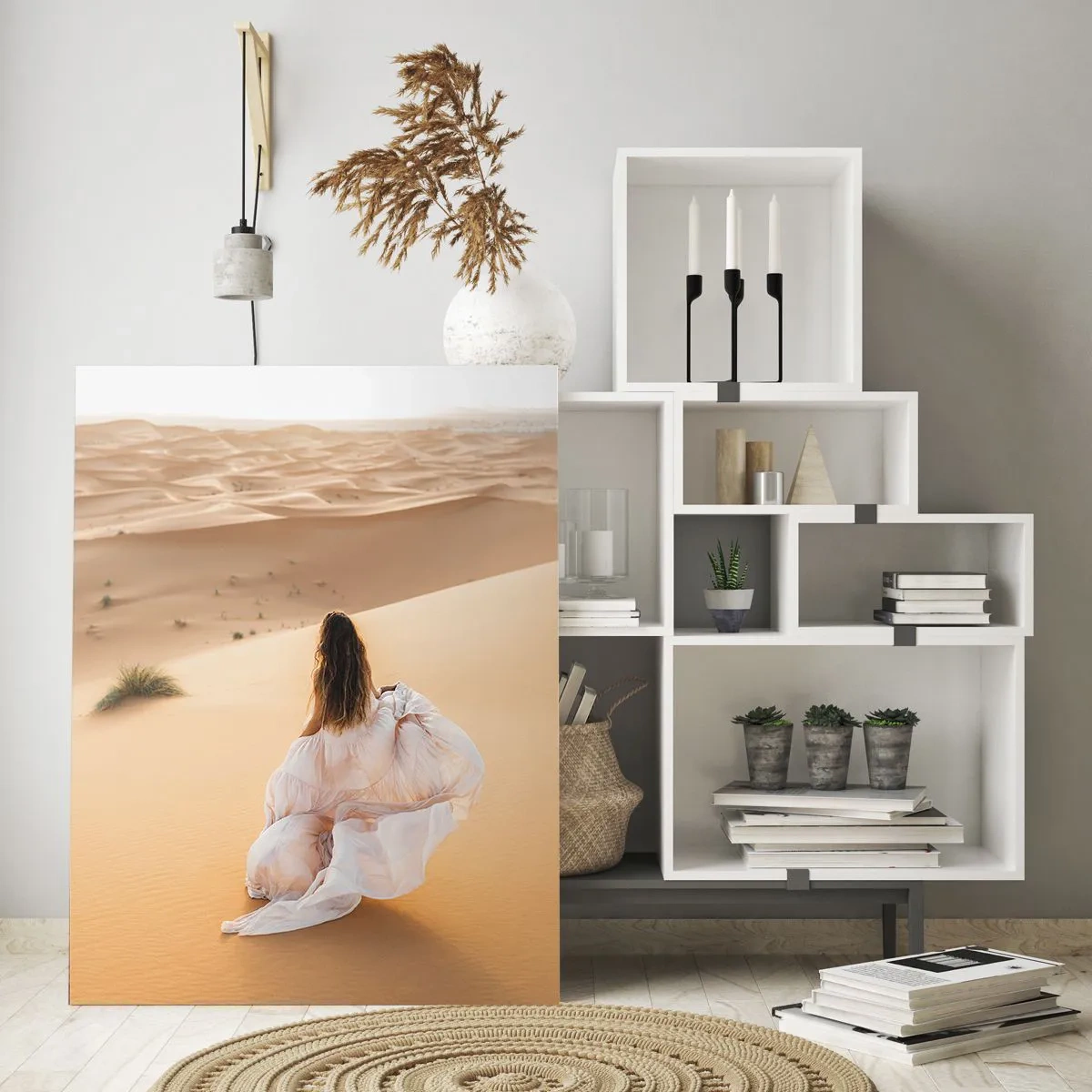 Billede på glas - Flygt til frihed - 50x70 cm