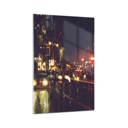 Billede på glas - Sænket i nattens lys - 70x100 cm