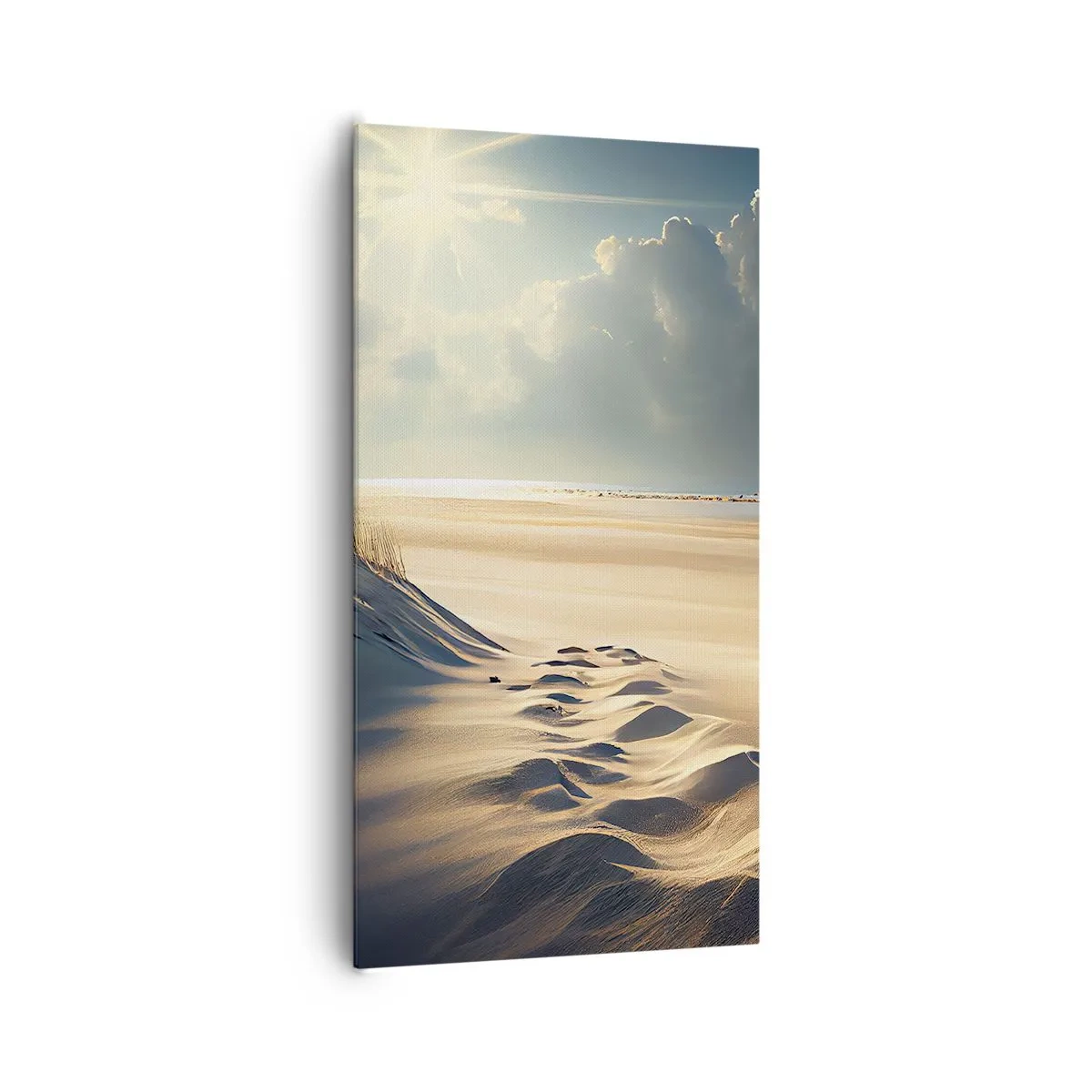 Lærredstryk - Billede på lærred - Beroligende landskab - 65x120 cm