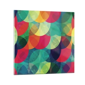 Billede på glas - Ind i regnbuens opstigning - 30x30 cm