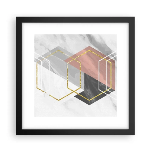 Plakat i sort ramme - Kædesammensætning - 30x30 cm