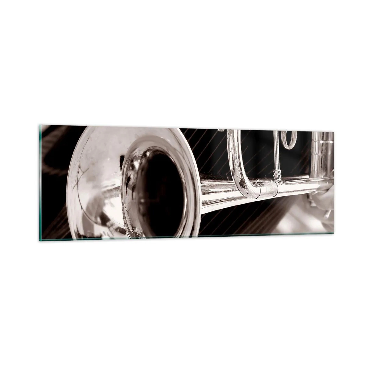 Billede på glas - En musikalsk rejse til 1930'erne. - 90x30 cm