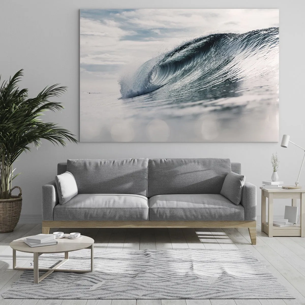 Billede på glas - Topmøde om vand - 100x70 cm