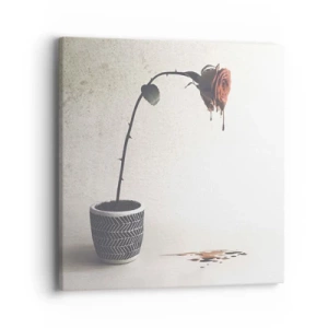 Lærredstryk - Billede på lærred - Rosa dolorosa - 40x40 cm