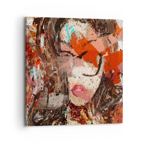 Lærredstryk - Billede på lærred - Ingen ved, hvordan du virkelig er - 70x70 cm
