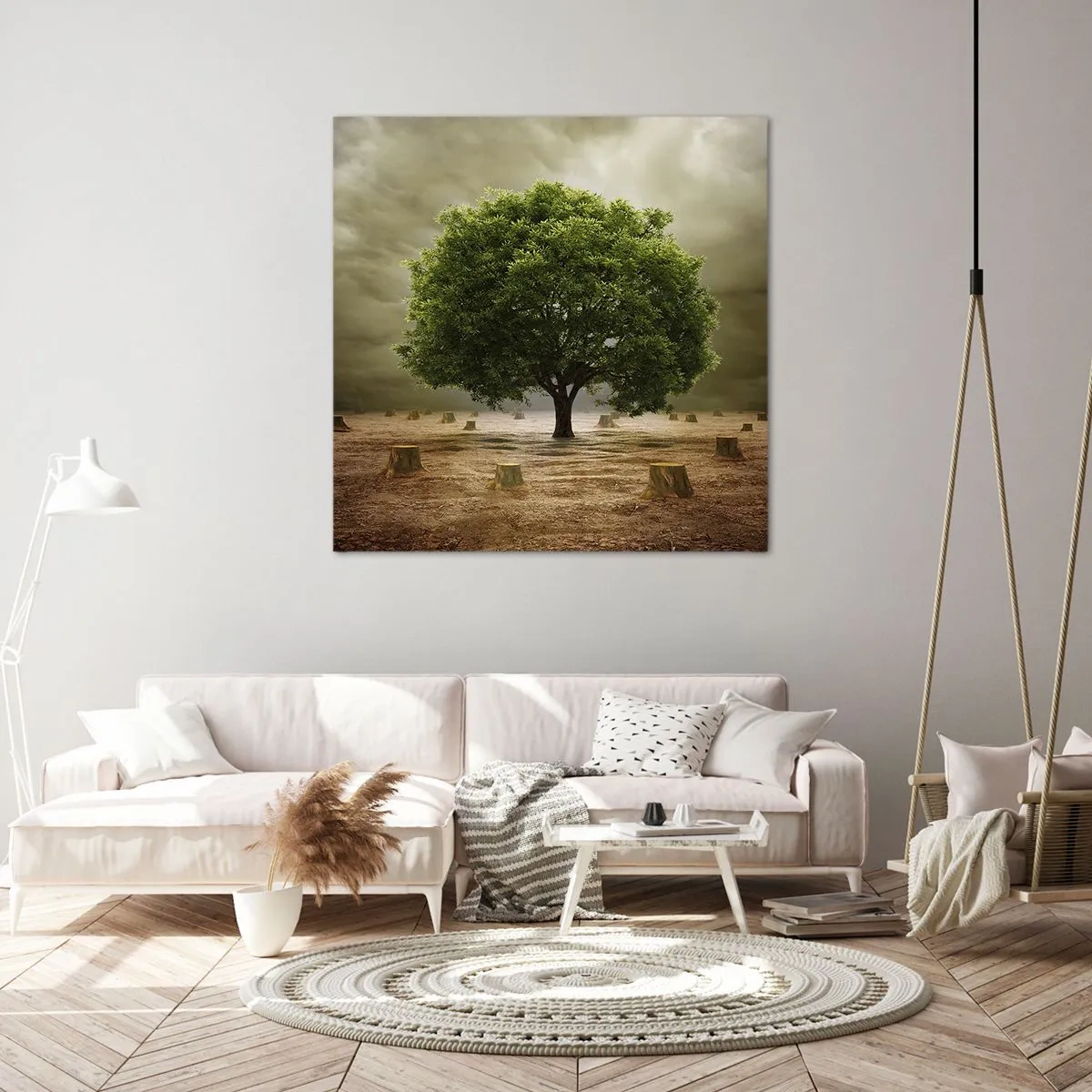 Lærredstryk - Billede på lærred - Alt håb - 70x70 cm