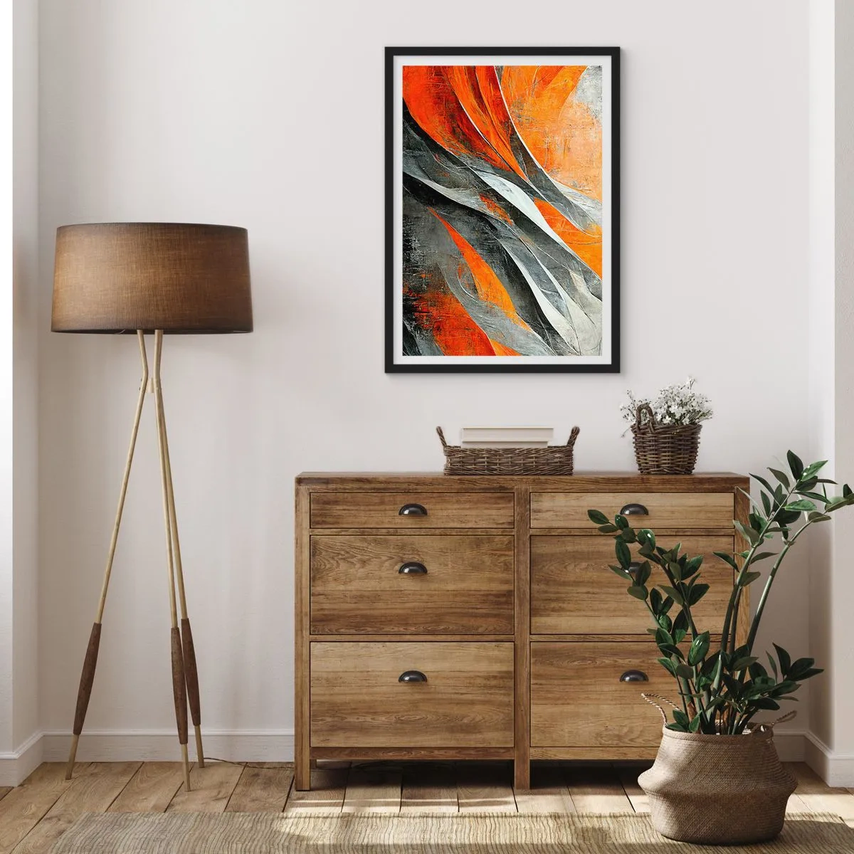 Plakat i sort ramme - Varme og kulde - 61x91 cm