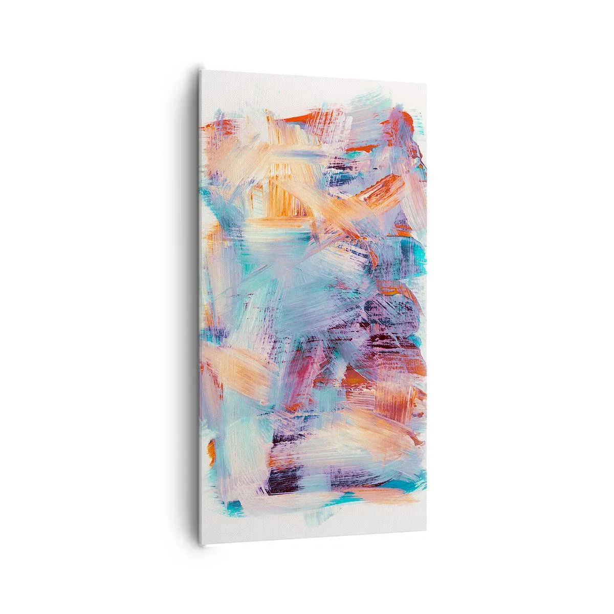 Lærredstryk - Billede på lærred - Farverigt rod - 65x120 cm