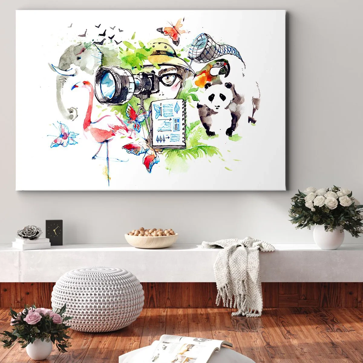 Lærredstryk - Billede på lærred - Gennem en rejsendes linse - 100x70 cm