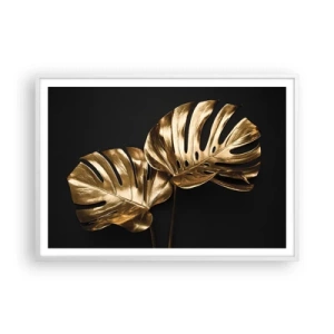 Plakat i hvid ramme - Naturens skatte - 100x70 cm