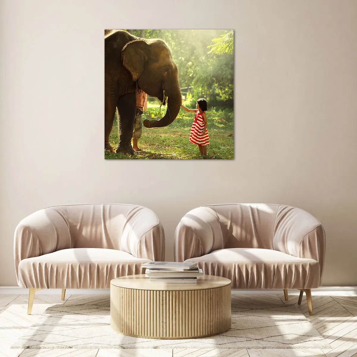 Billede på glas - Venskabets kraft - 30x30 cm