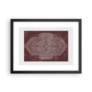 Plakat i sort ramme - Rummet taler - 40x30 cm