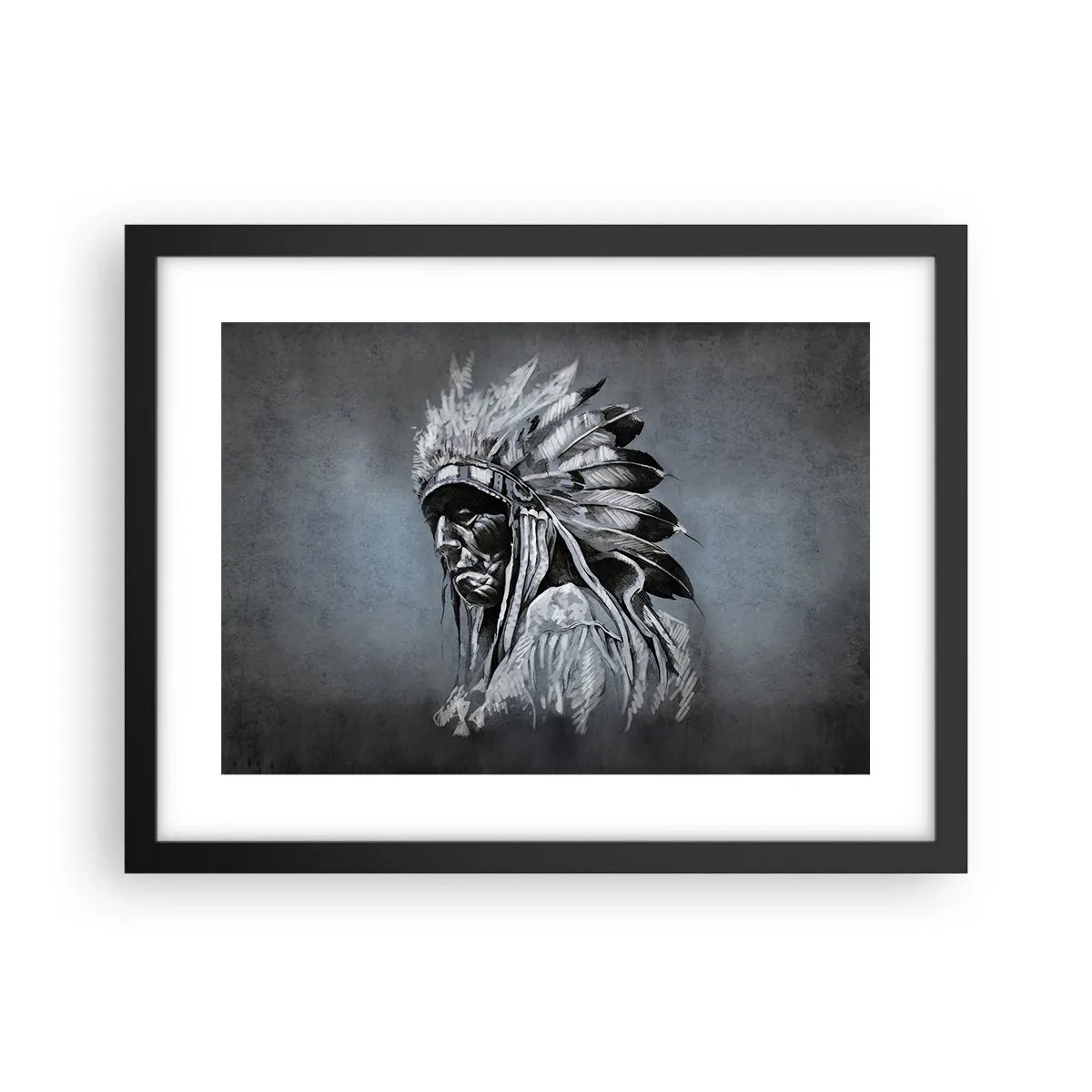 Plakat i sort ramme - Tilbage til rødderne - 40x30 cm