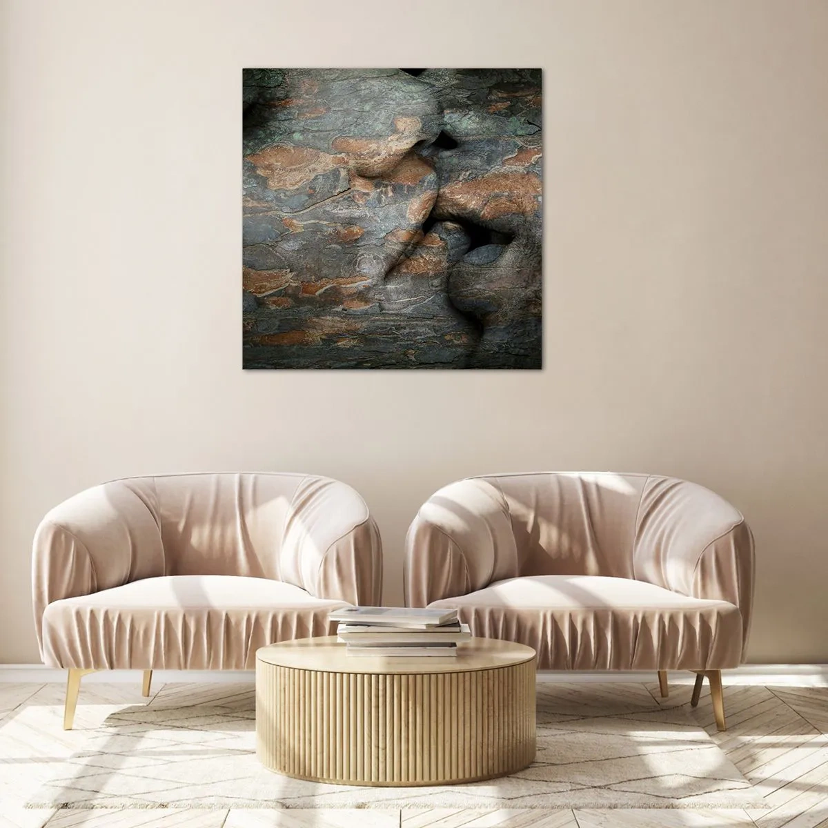 Billede på glas - For altid sammen - 50x50 cm