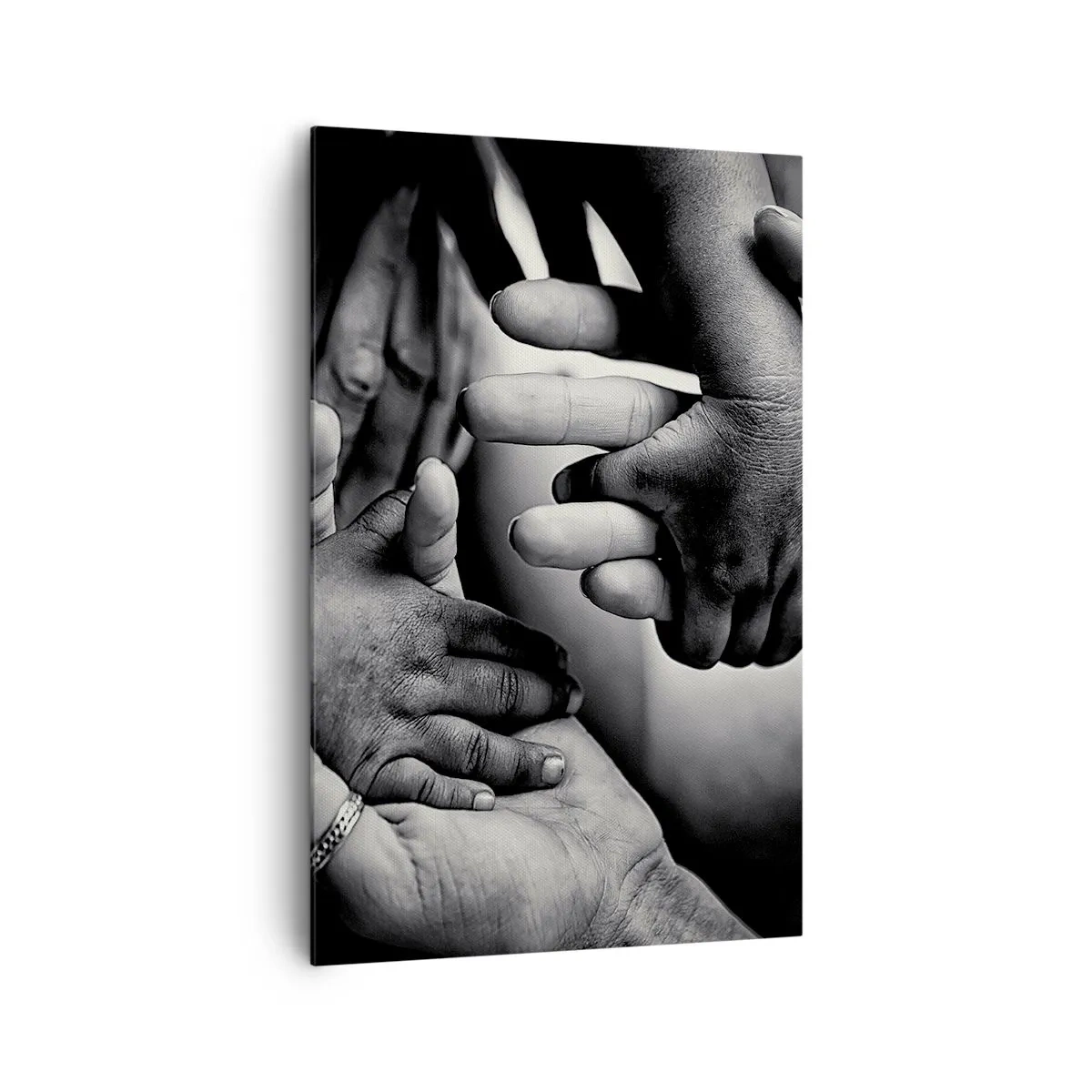 Lærredstryk - Billede på lærred - At være menneske - 80x120 cm