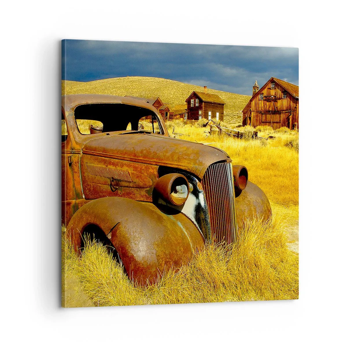 Lærredstryk - Billede på lærred - Et velfortjent hvil - 60x60 cm