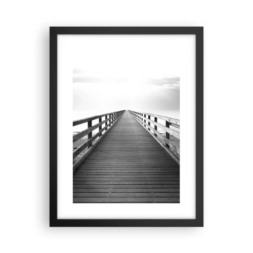 Plakat i sort ramme - Ind i det fjerne… - 30x40 cm