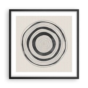 Plakat i sort ramme - Det vigtige er det, der er imellem - 50x50 cm