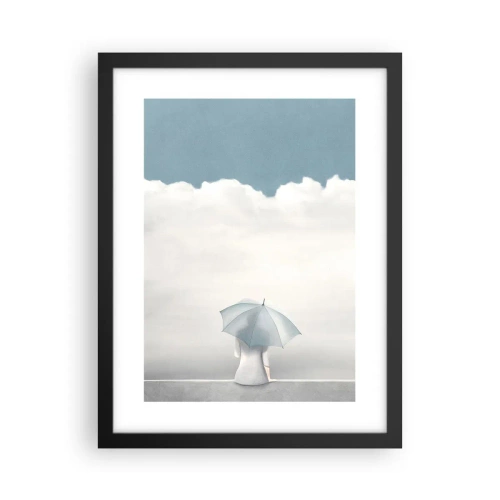 Plakat i sort ramme - På kanten af virkelighed og drømme - 30x40 cm