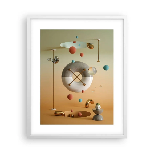 Plakat i hvid ramme - Alt kan ske - 40x50 cm