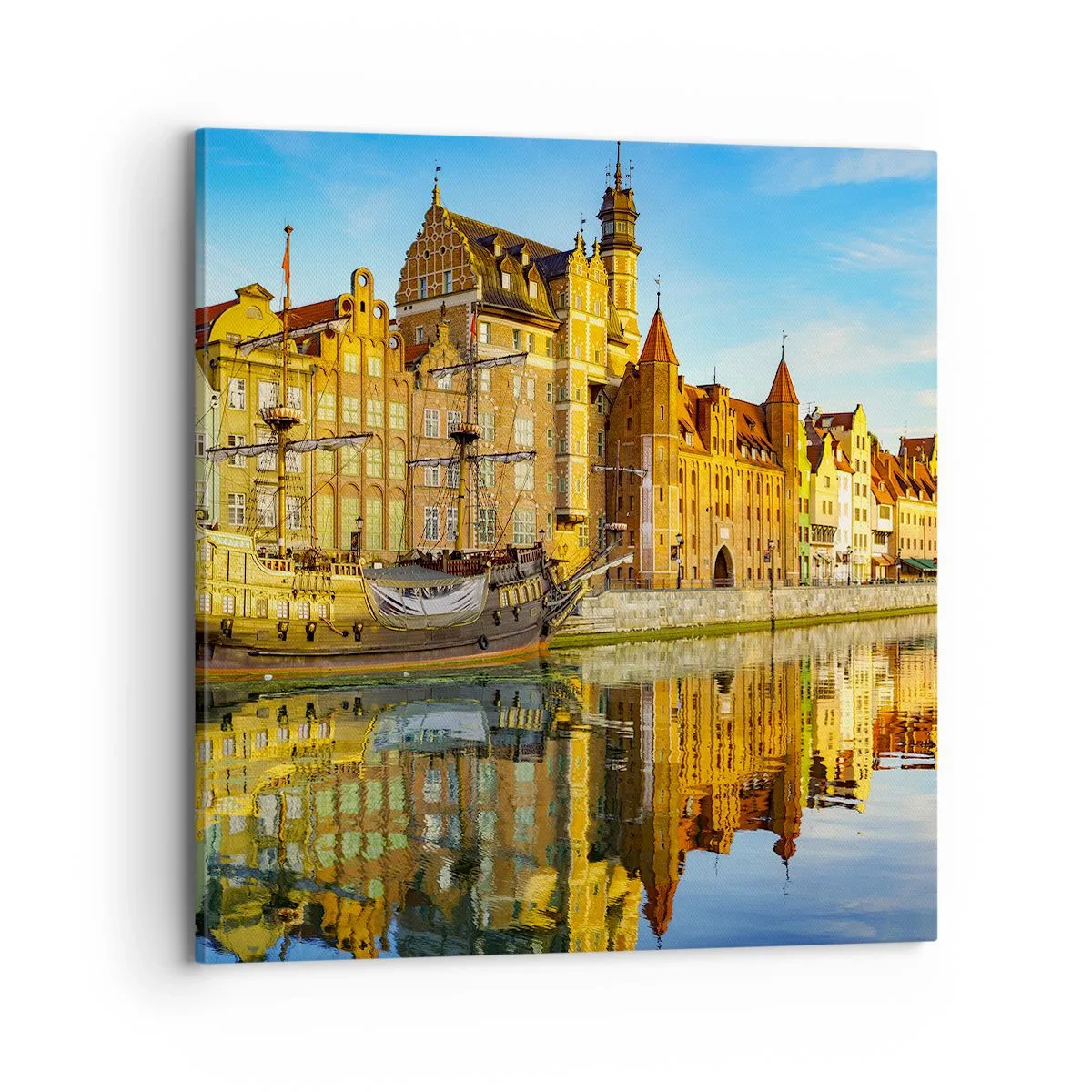 Lærredstryk - Billede på lærred - Et spejlbillede af fortiden - 70x70 cm