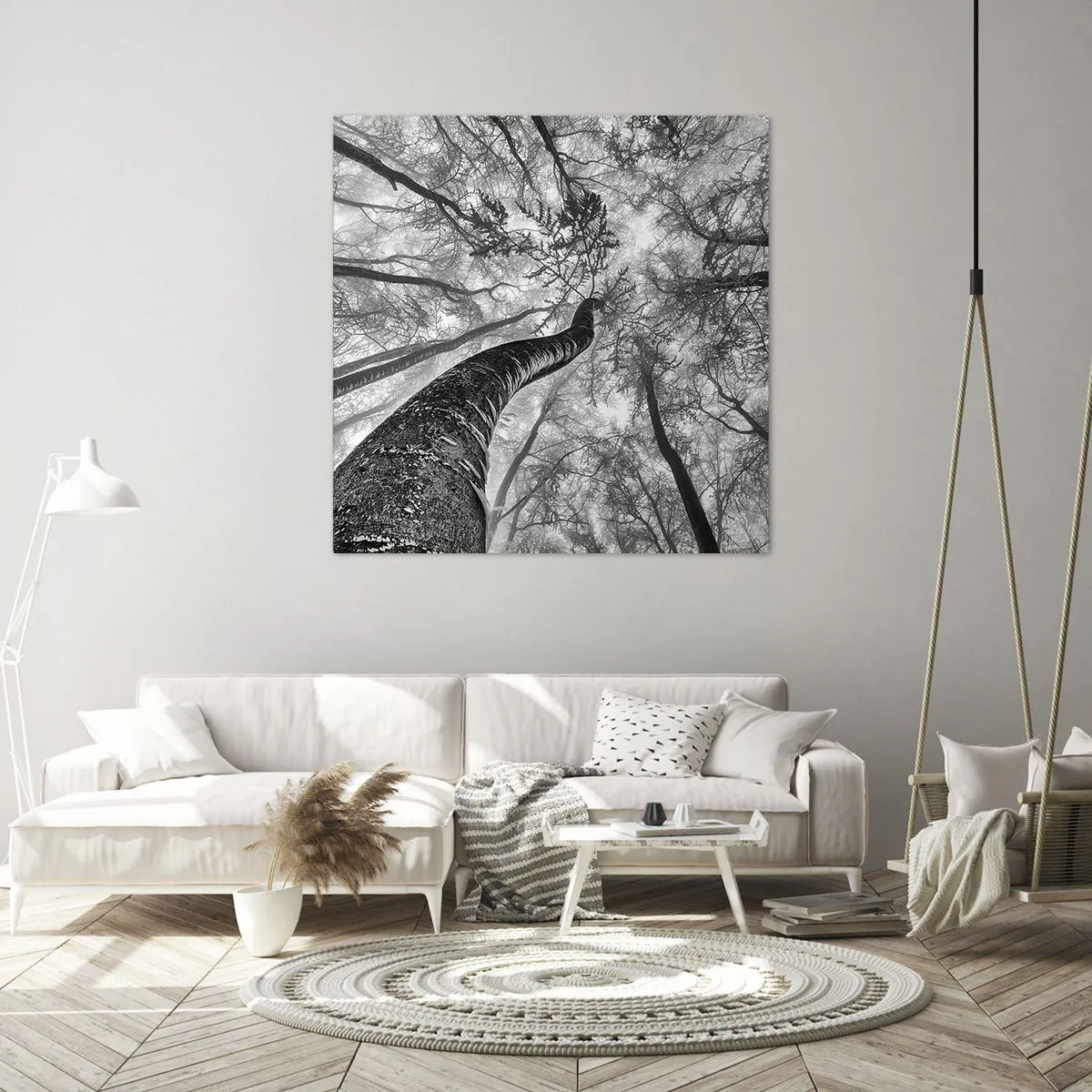 Lærredstryk - Billede på lærred - Kapløb mod lyset - 60x60 cm