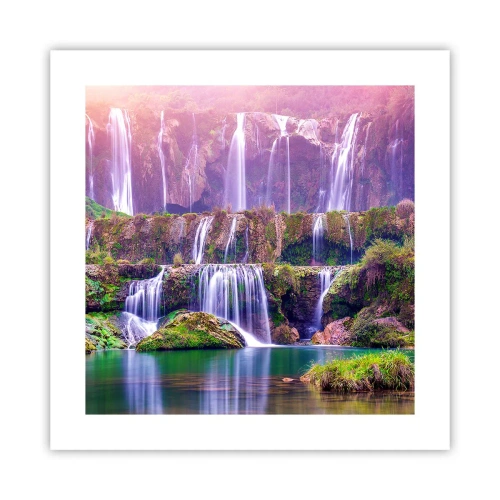 Plakat - Trappe til himlen - 40x40 cm