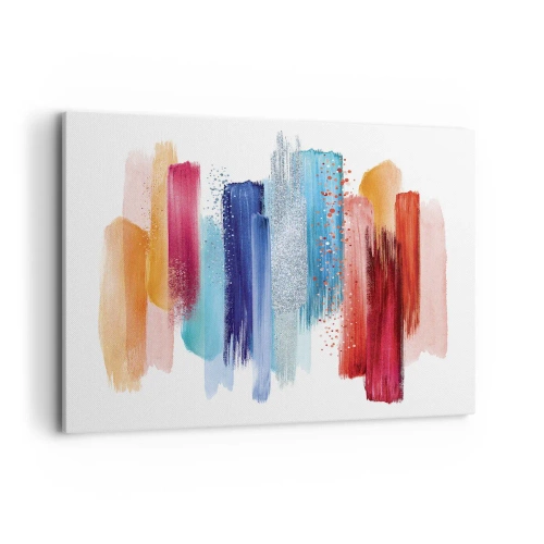 Lærredstryk - Billede på lærred - Op og ned  - 120x80 cm