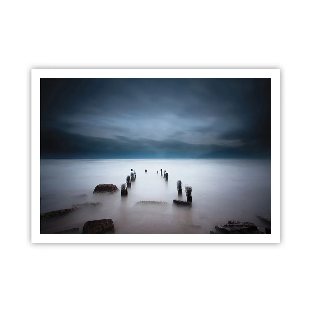 Plakat - En betænksom sø - 100x70 cm