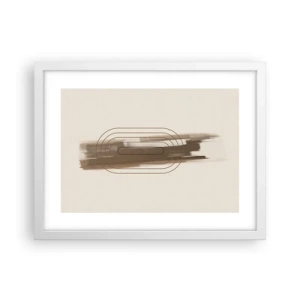 Plakat i hvid ramme - Et pust af gråvejr - 40x30 cm