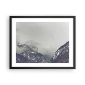 Plakat i sort ramme - Tåget dal - 50x40 cm