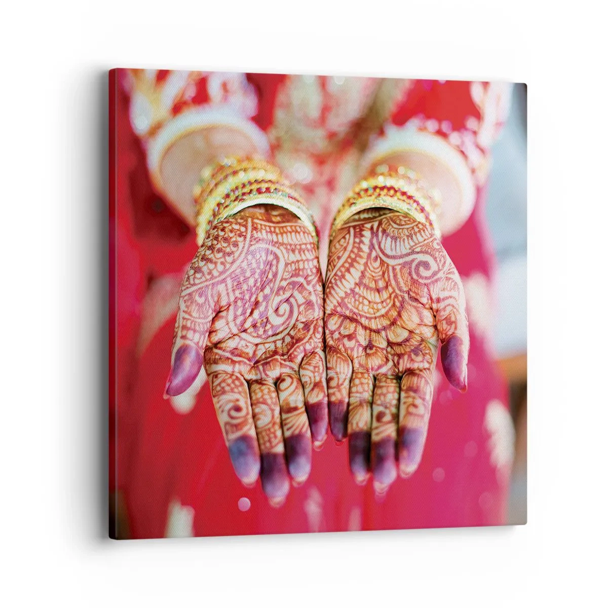 Lærredstryk - Billede på lærred - Klar til at fange lykken - 40x40 cm