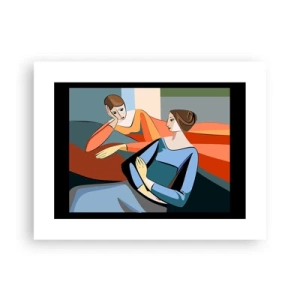 Plakat - Et øjeblik af fortrolighed - 40x30 cm