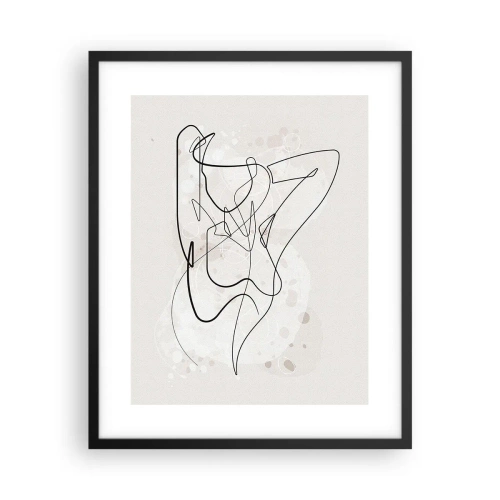 Plakat i sort ramme - Forførelsens kunst - 40x50 cm