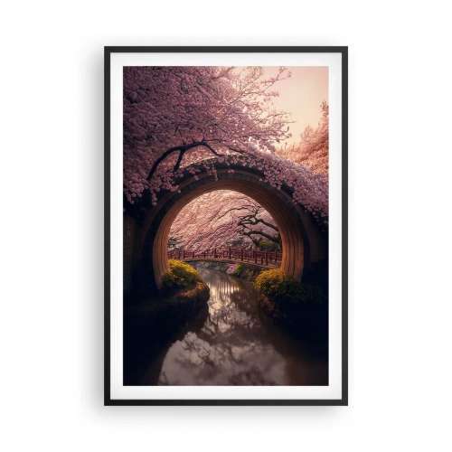 Plakat i sort ramme - Japansk forår - 61x91 cm