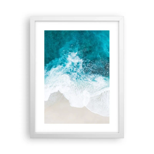 Plakat i hvid ramme - Naturlig kærtegn - 30x40 cm