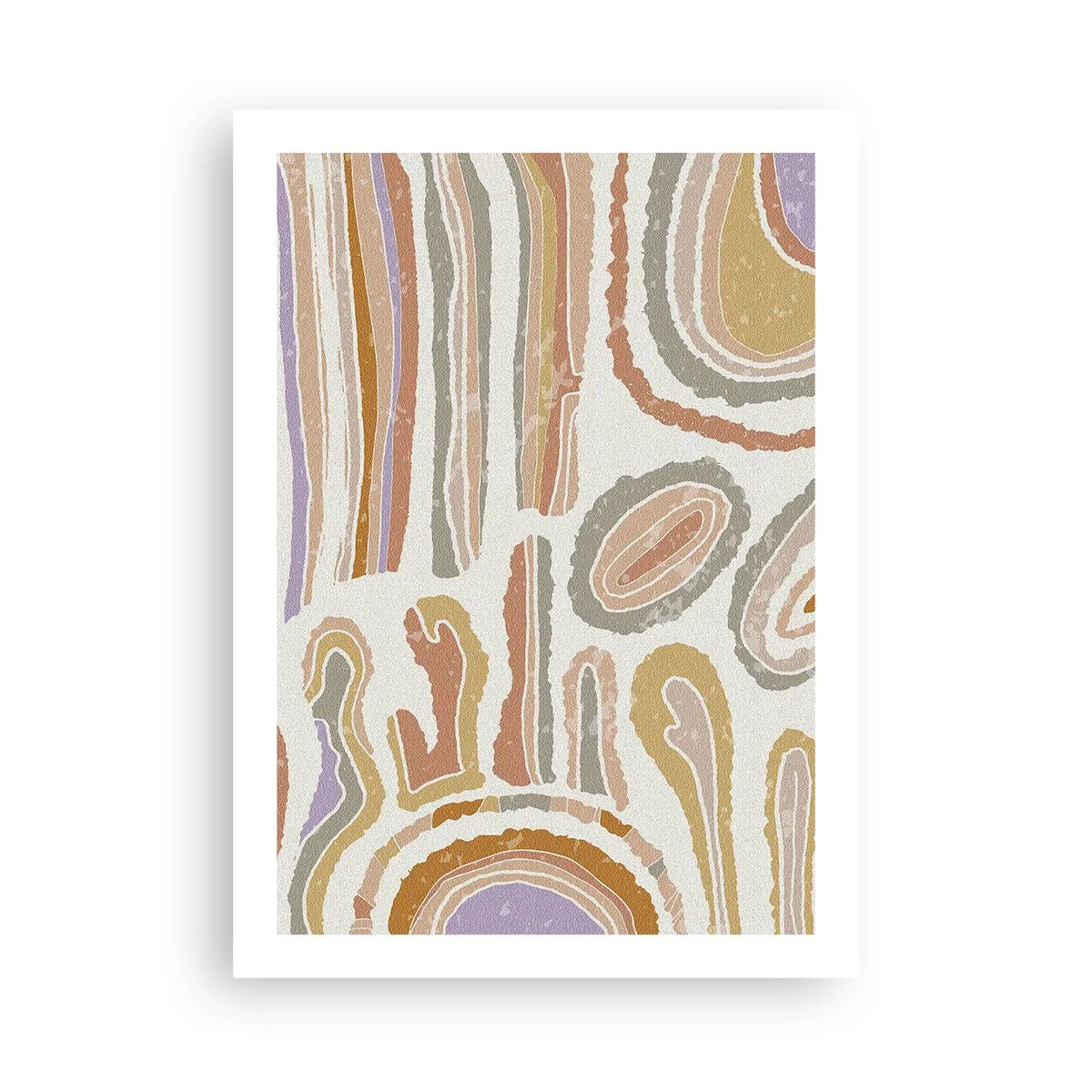Plakat - Farverige tværsnit - 50x70 cm