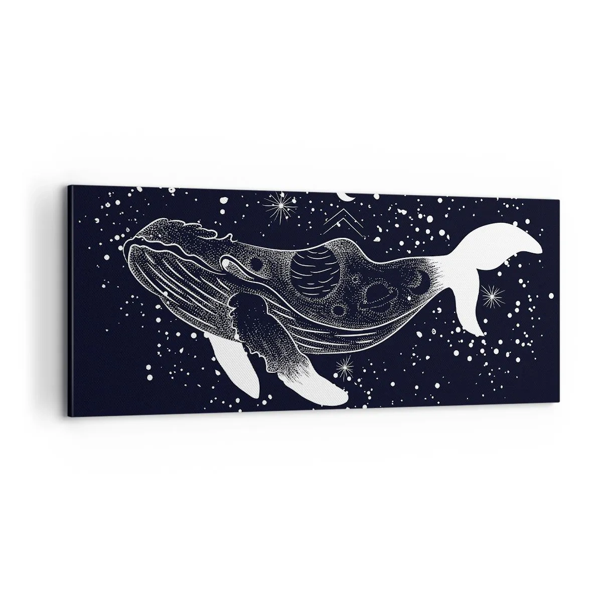 Lærredstryk - Billede på lærred - I universets ocean - 100x40 cm