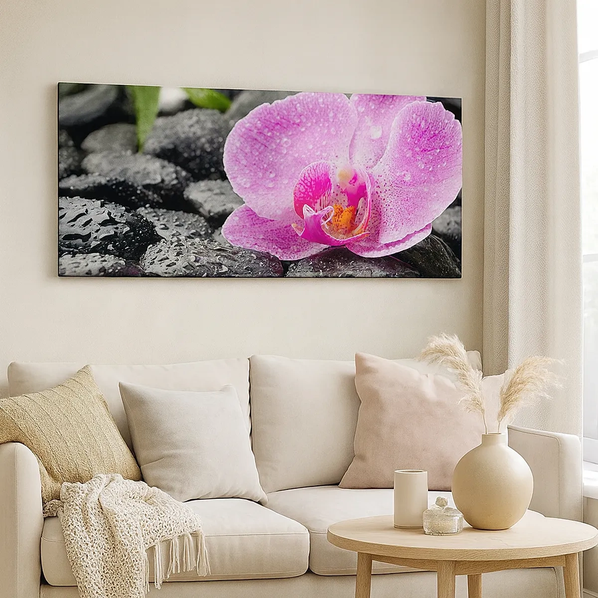 Lærredstryk - Billede på lærred - Som et åbent hjerte - 30x30 cm