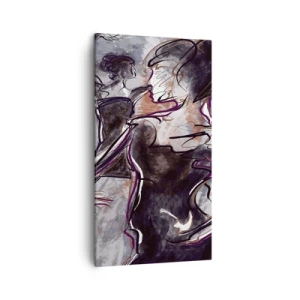 Lærredstryk - Billede på lærred - Opløses i musikken - 45x80 cm