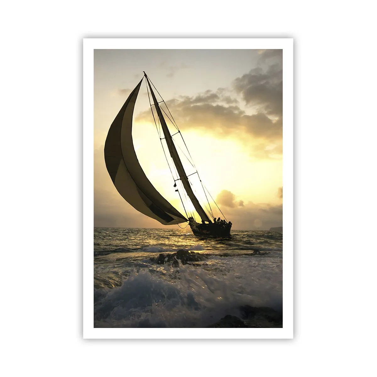 Plakat - I medvind og modvind - 70x100 cm